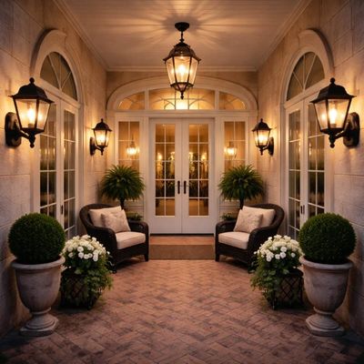 8 Luminárias Decorativas de Parede 28x52cm Pretas Soberana Soquete E27 Arandelas Dital