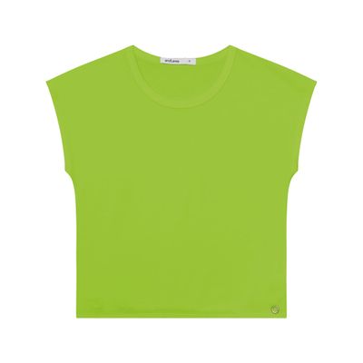 Blusa De Viscotorcion Básica Feminina Endless Verde P / Verde