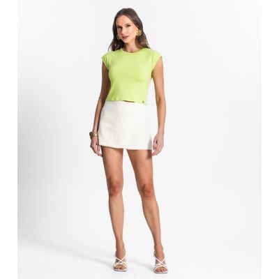 Blusa De Viscotorcion Básica Feminina Endless Verde M / Verde