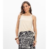 Blusa de Alça Feminina Endless. Bege