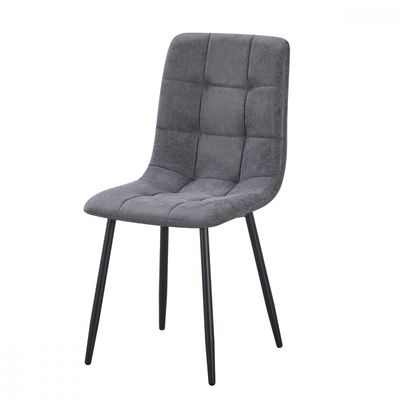 Kit Mesa de Jantar Tampo Granito com 4 Cadeiras 140cm Caemmun Cinza