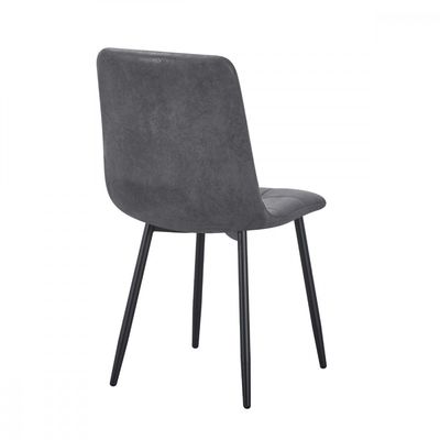 Kit Mesa de Jantar Tampo Granito com 4 Cadeiras 140cm Caemmun Cinza