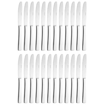 Jogo 24 Facas de Mesa Aço Inox 23,5cm Pisa Wolff Mesa Posta Restaurante Buffet