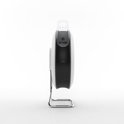 Ventilador de Mesa Portátil USB Praxis Branco com Preto / 110v