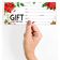 Certificados em Branco Tema Flor Vermelha de Natal p/ Negócios, Restaurantes, Salões, Casamento — 45 Cupons DIY, 23 x 9,7 cm - Inkdotpot 22,86 Cm × 9,65 Cm / Vermelho