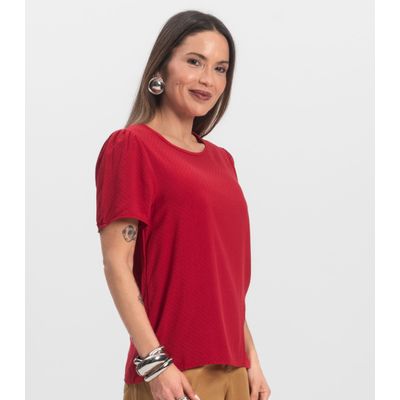 Blusa Feminina Em Viscose Infinita Cor Vermelho GG / Vermelho