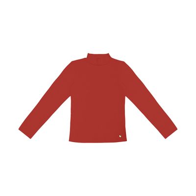 Blusa Feminina Cotton Gola Alta Básica Rovitex Vermelho M / Vermelho