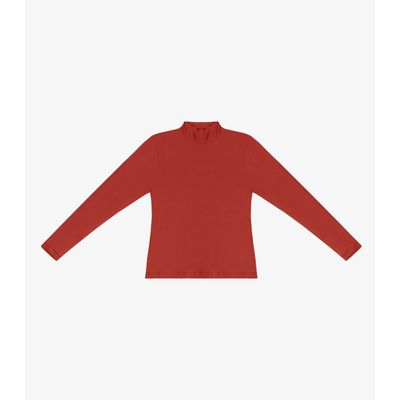 Blusa Feminina Cotton Gola Alta Básica Rovitex Vermelho GG / Vermelho