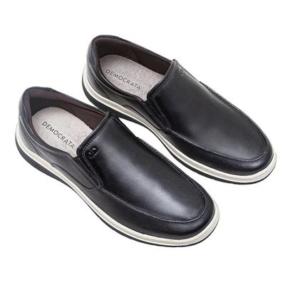 Kit Sapatênis Democrata Easy Leave Masculino + Cinto 43 / Preto