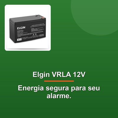 Bateria Selada De Chumbo Elgin Vrla 12v Alarme