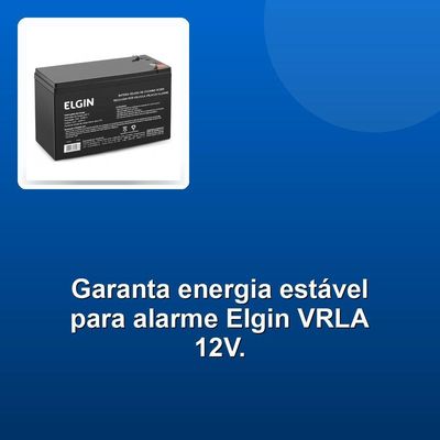Bateria Selada De Chumbo Elgin Vrla 12v Alarme