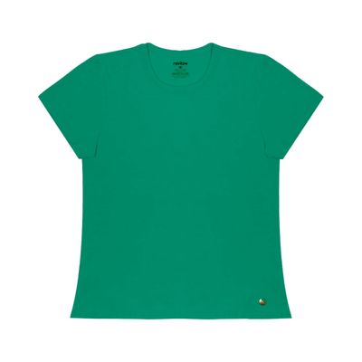 Blusa Feminina Cotton Leve Básica Rovitex Verde P / Verde