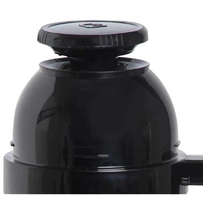 Garrafa Térmica Preta 1L Alça Ampola Vidro Topázio Soprano para Café Chá Água