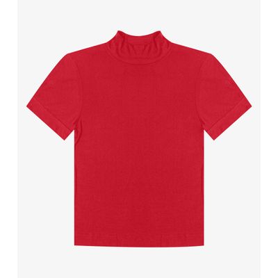 Blusa Feminina Gola Alta ViscoTrico Básica Endless Vermelho P / Vermelho