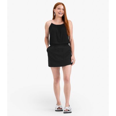Blusa de Alça Juvenil em Viscose Maquinetada Minty Preto 16 / Preto