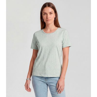 Blusa Feminina Básica Infinita Cor Verde P / Verde