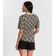 Blusa Feminina Estampada Godê Rovitex Preto M / Preto