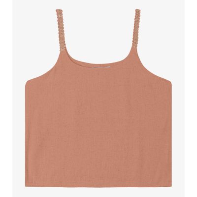 Blusa de Alça Linho Strong Feminina Endless Marrom G / Marrom