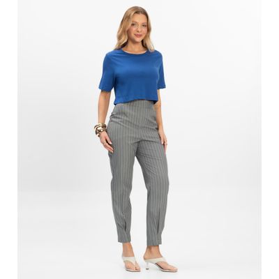 Blusa Cropped Lisa Select Azul P / Azul