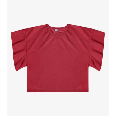 Blusa Feminina Com Manga Franzida Infinita Cor Vermelho P / Vermelho