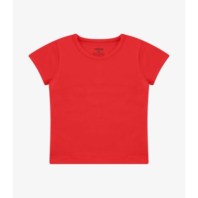 Blusa Básica Infantil Cotton Leve Rovi Kids Vermelho 2 / Vermelho