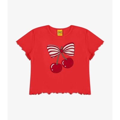 Blusa Feminina Cotton Rovi Kids Vermelho 4 / Vermelho