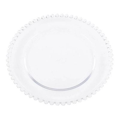 Prato de Sobremesa Linha Pearl 20cm Cristal Wolff Avulso Decorado