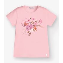 Blusa Cotton Leve Feminia Trick Nick Rosa