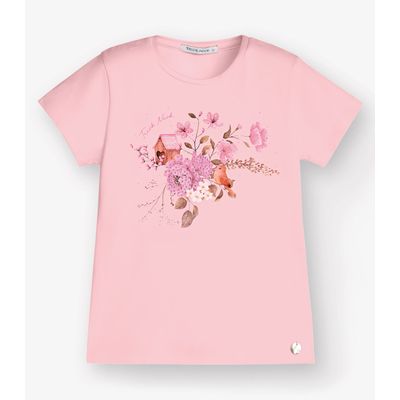 Blusa Cotton Leve Feminia Trick Nick Rosa 1 / Rosa