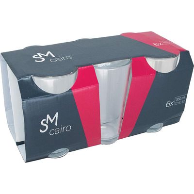 Conjunto 6 Copos 350ml SM Cairo Única