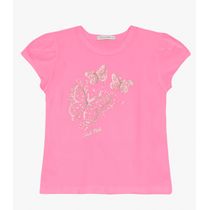 Blusa feminina em Cotton Leve Trick Nick Rosa