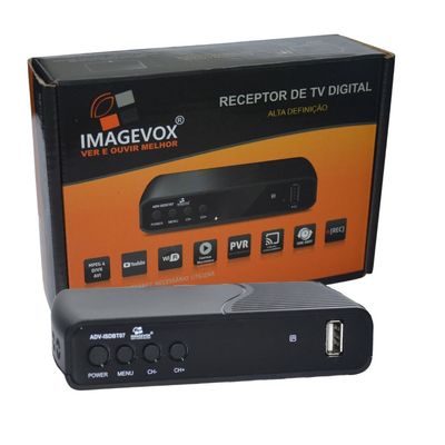 Conversor e receptor de tv digital hdtv imagevox isdbt07
