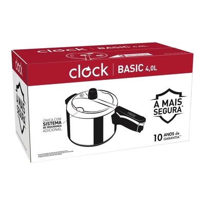Panela de Pressão Clock Basic 4 Litros Arno Polida