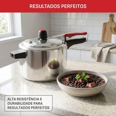 Panela de Pressão Clock Basic 4 Litros Arno Polida