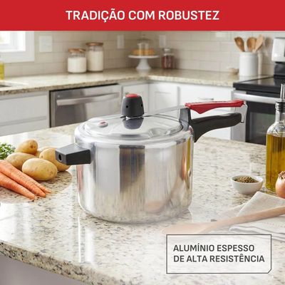 Panela de Pressão Clock Basic 4 Litros Arno Polida