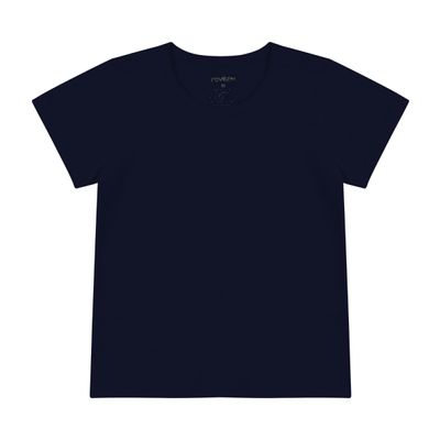 Blusa Básica Infantil Cotton Leve Rovi Kids Azul 8 / Azul