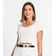 Blusa Canelada Com Decote Princesa Rovitex Bege G / Bege