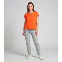 Blusa Feminina em Visco Tricot Infinita Cor Laranja