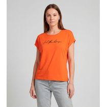 Blusa Feminina em Visco Tricot Infinita Cor Laranja