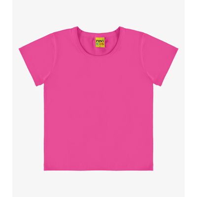 Blusa Básica Infantil Cotton Leve Rovi Kids Rosa 6 / Rosa