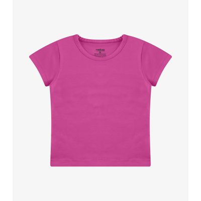 Blusa Básica Infantil Cotton Leve Rovi Kids Rosa 6 / Rosa
