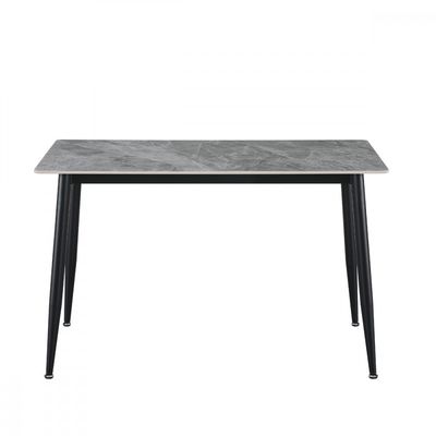 Kit Mesa de Jantar Com Tampo Granito com 4 Cadeiras 120cm Caemmun Cinza