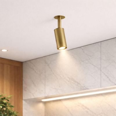 Spot Dourado Embutido Alumínio de Teto Bivolt Mr11 Neo Dital Iluminação