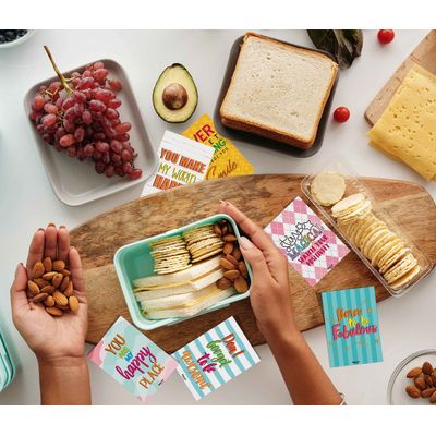 Bilhetes Para Lancheira Para Adultos/Adolescentes, Cartões de Motivação, Inspiração e Afirmação, Pacote 120, Modelos Sortidos - Inkdotpot 8,89 Cm × 6,35 Cm / Multicolorido