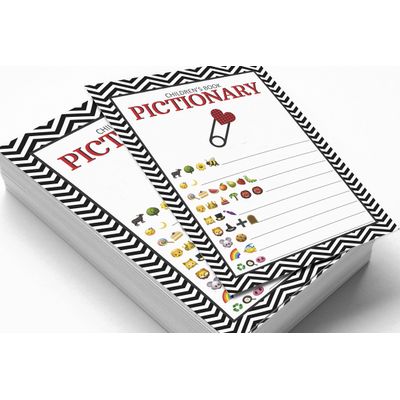 Pacote 50 Coleção Chá de Bebê para Menina: Livros Infantis, Jogos Pictionary, Atividades, Decorações e Itens de Festa Joaninha - Inkdotpot 12,7 Cm × 17,78 Cm / Branco