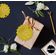 Etiquetas de Papel Metalizado Pendentes para Lembrancinhas de Casamento 'Deixe o Amor Brilhar' - Inkdotpot 50 Etiquetas Metalizadas / Amarelo - Dourado