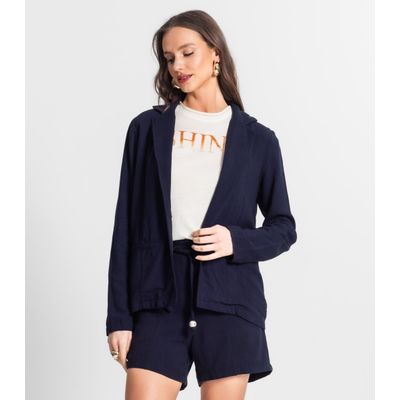Blazer De Linho Strong Feminino Endless Azul P / Azul
