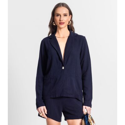 Blazer De Linho Strong Feminino Endless Azul P / Azul