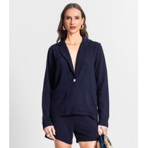 Blazer De Linho Strong Feminino Endless Azul