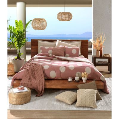Edredom King Estampado Premium Vivaldi Rosa UN / Rosa
